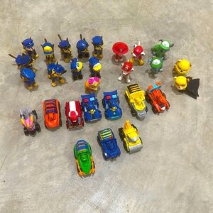 Paw Patrol Lot of Characters and Cars! Chase Marshall Rocky Rubble Skye! Race!